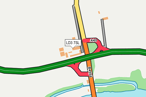 LD3 7SL map - OS OpenMap – Local (Ordnance Survey) LD3 7SL map - OS OpenMap – Local (Ordnance Survey)