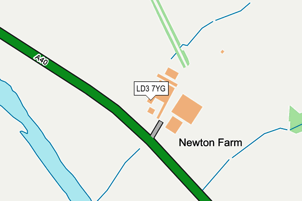 LD3 7YG map - OS OpenMap – Local (Ordnance Survey) LD3 7YG map - OS OpenMap – Local (Ordnance Survey)