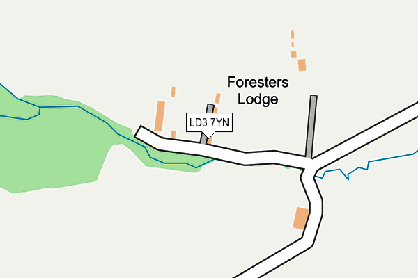 LD3 7YN map - OS OpenMap – Local (Ordnance Survey) LD3 7YN map - OS OpenMap – Local (Ordnance Survey)