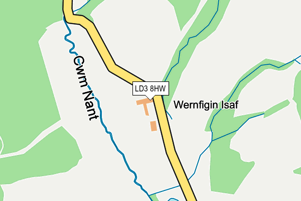 LD3 8HW map - OS OpenMap – Local (Ordnance Survey) LD3 8HW map - OS OpenMap – Local (Ordnance Survey)