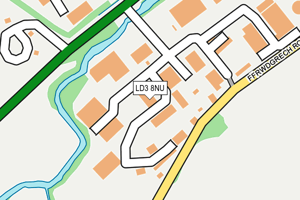 LD3 8NU map - OS OpenMap – Local (Ordnance Survey) LD3 8NU map - OS OpenMap – Local (Ordnance Survey)