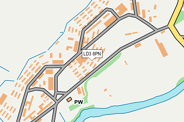 LD3 8PN map - OS OpenMap – Local (Ordnance Survey) LD3 8PN map - OS OpenMap – Local (Ordnance Survey)