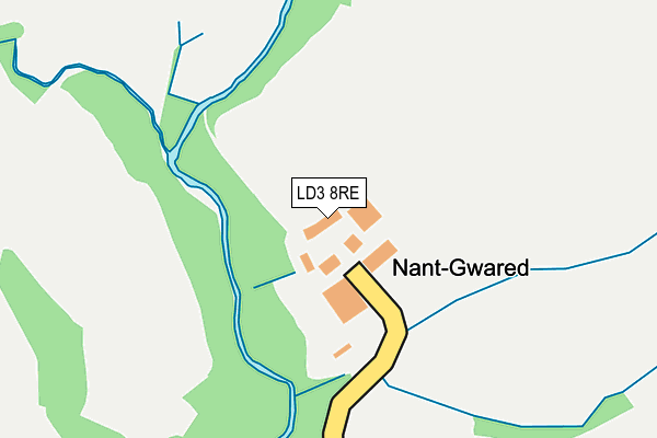 LD3 8RE map - OS OpenMap – Local (Ordnance Survey) LD3 8RE map - OS OpenMap – Local (Ordnance Survey)
