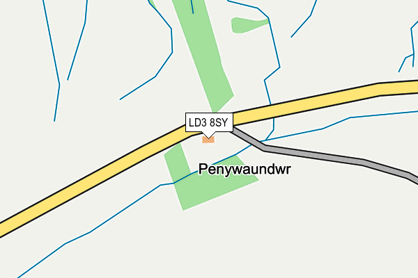LD3 8SY map - OS OpenMap – Local (Ordnance Survey) LD3 8SY map - OS OpenMap – Local (Ordnance Survey)