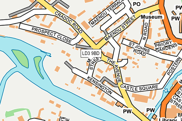LD3 9BD map - OS OpenMap – Local (Ordnance Survey) LD3 9BD map - OS OpenMap – Local (Ordnance Survey)