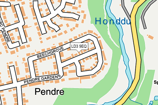 LD3 9EQ map - OS OpenMap – Local (Ordnance Survey) LD3 9EQ map - OS OpenMap – Local (Ordnance Survey)