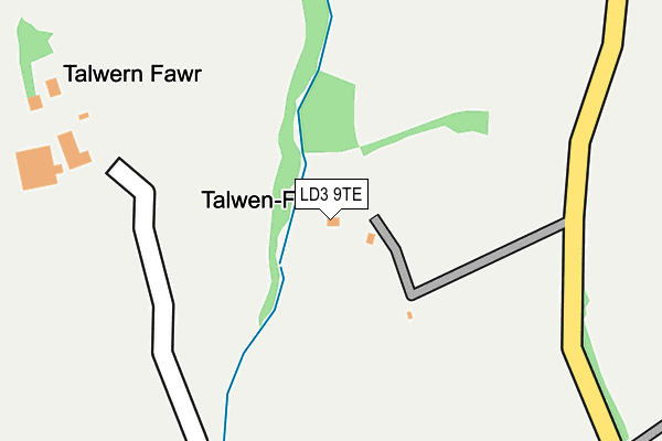 LD3 9TE map - OS OpenMap – Local (Ordnance Survey) LD3 9TE map - OS OpenMap – Local (Ordnance Survey)