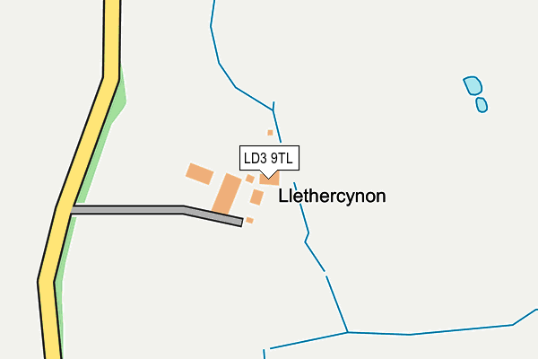 LD3 9TL map - OS OpenMap – Local (Ordnance Survey) LD3 9TL map - OS OpenMap – Local (Ordnance Survey)