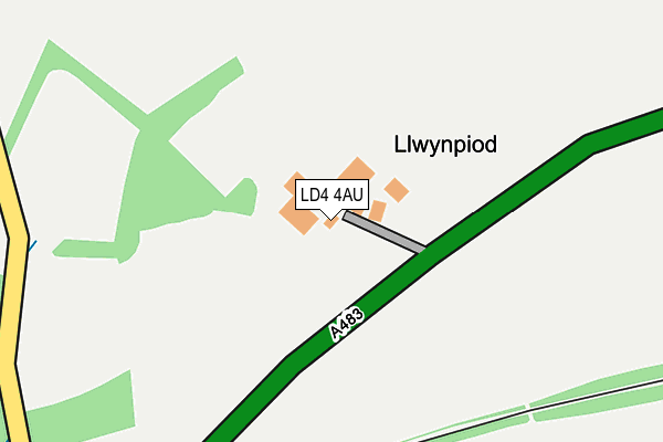 LD4 4AU map - OS OpenMap – Local (Ordnance Survey) LD4 4AU map - OS OpenMap – Local (Ordnance Survey)