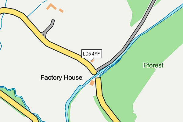 LD5 4YF map - OS OpenMap – Local (Ordnance Survey) LD5 4YF map - OS OpenMap – Local (Ordnance Survey)