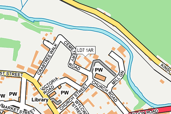 LD7 1AR map - OS OpenMap – Local (Ordnance Survey) LD7 1AR map - OS OpenMap – Local (Ordnance Survey)