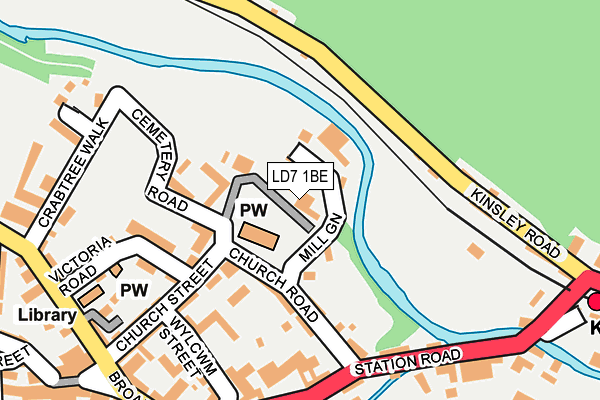 LD7 1BE map - OS OpenMap – Local (Ordnance Survey) LD7 1BE map - OS OpenMap – Local (Ordnance Survey)
