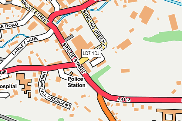 LD7 1DJ map - OS OpenMap – Local (Ordnance Survey) LD7 1DJ map - OS OpenMap – Local (Ordnance Survey)
