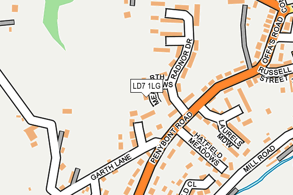 LD7 1LG map - OS OpenMap – Local (Ordnance Survey) LD7 1LG map - OS OpenMap – Local (Ordnance Survey)