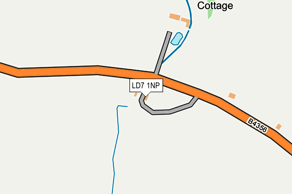 LD7 1NP map - OS OpenMap – Local (Ordnance Survey) LD7 1NP map - OS OpenMap – Local (Ordnance Survey)
