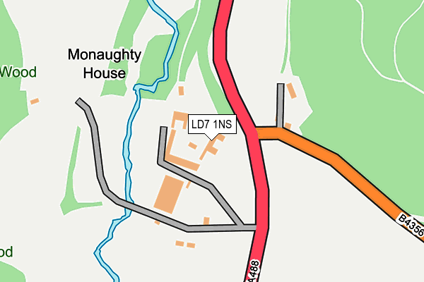 LD7 1NS map - OS OpenMap – Local (Ordnance Survey) LD7 1NS map - OS OpenMap – Local (Ordnance Survey)