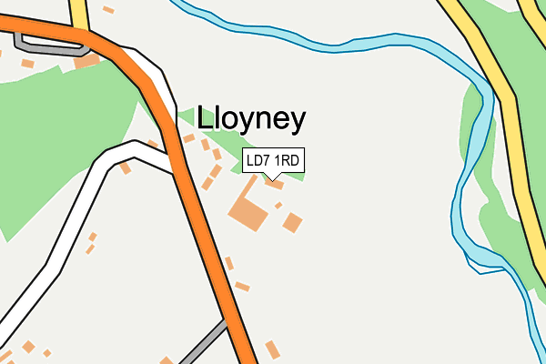 LD7 1RD map - OS OpenMap – Local (Ordnance Survey) LD7 1RD map - OS OpenMap – Local (Ordnance Survey)
