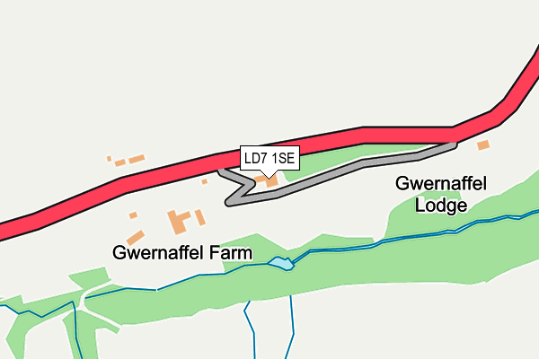 LD7 1SE map - OS OpenMap – Local (Ordnance Survey) LD7 1SE map - OS OpenMap – Local (Ordnance Survey)