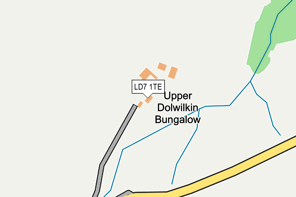 LD7 1TE map - OS OpenMap – Local (Ordnance Survey) LD7 1TE map - OS OpenMap – Local (Ordnance Survey)