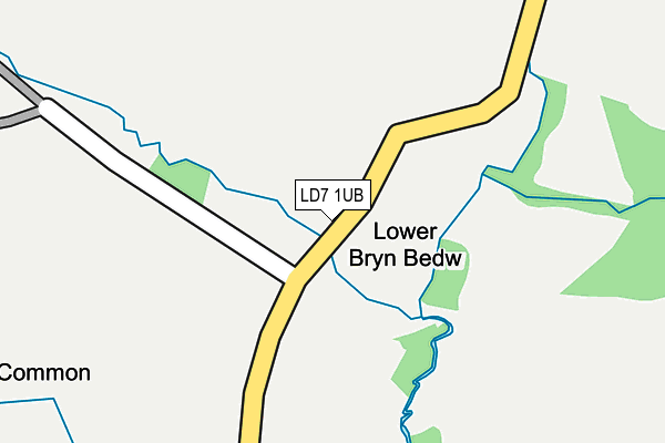 LD7 1UB map - OS OpenMap – Local (Ordnance Survey) LD7 1UB map - OS OpenMap – Local (Ordnance Survey)