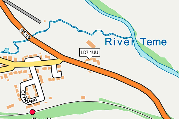LD7 1UU map - OS OpenMap – Local (Ordnance Survey) LD7 1UU map - OS OpenMap – Local (Ordnance Survey)