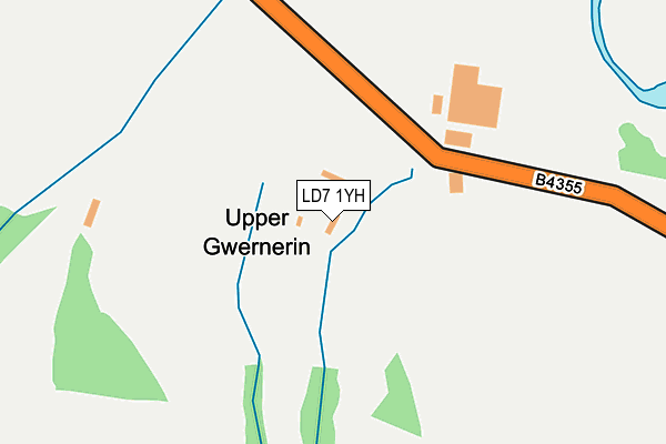 LD7 1YH map - OS OpenMap – Local (Ordnance Survey) LD7 1YH map - OS OpenMap – Local (Ordnance Survey)