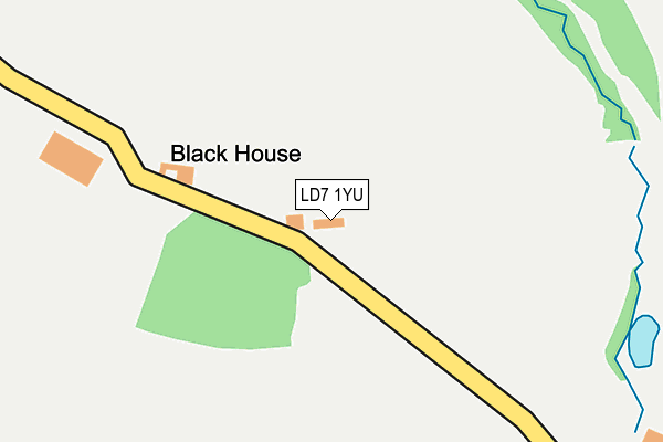 LD7 1YU map - OS OpenMap – Local (Ordnance Survey) LD7 1YU map - OS OpenMap – Local (Ordnance Survey)