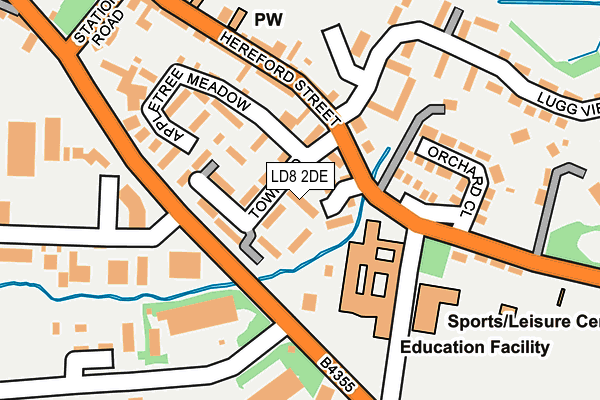 LD8 2DE map - OS OpenMap – Local (Ordnance Survey)