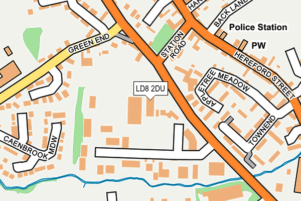LD8 2DU map - OS OpenMap – Local (Ordnance Survey) LD8 2DU map - OS OpenMap – Local (Ordnance Survey)