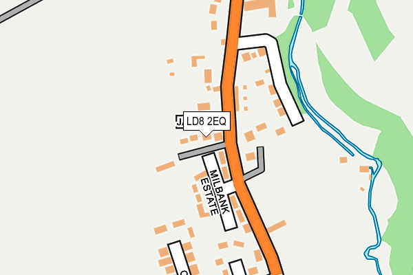 LD8 2EQ map - OS OpenMap – Local (Ordnance Survey)