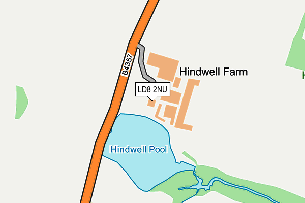 LD8 2NU map - OS OpenMap – Local (Ordnance Survey) LD8 2NU map - OS OpenMap – Local (Ordnance Survey)