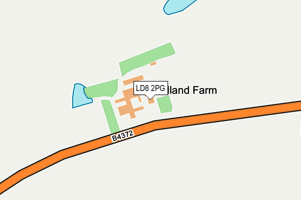LD8 2PG map - OS OpenMap – Local (Ordnance Survey) LD8 2PG map - OS OpenMap – Local (Ordnance Survey)