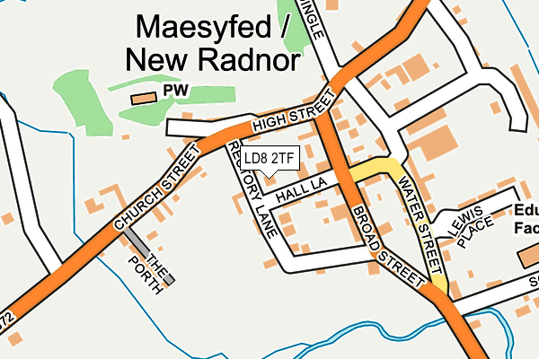 LD8 2TF map - OS OpenMap – Local (Ordnance Survey) LD8 2TF map - OS OpenMap – Local (Ordnance Survey)