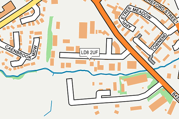 LD8 2UF map - OS OpenMap – Local (Ordnance Survey) LD8 2UF map - OS OpenMap – Local (Ordnance Survey)