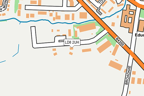 LD8 2UH map - OS OpenMap – Local (Ordnance Survey) LD8 2UH map - OS OpenMap – Local (Ordnance Survey)