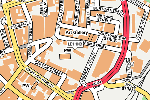 LE1 1NB map - OS OpenMap – Local (Ordnance Survey) LE1 1NB map - OS OpenMap – Local (Ordnance Survey)