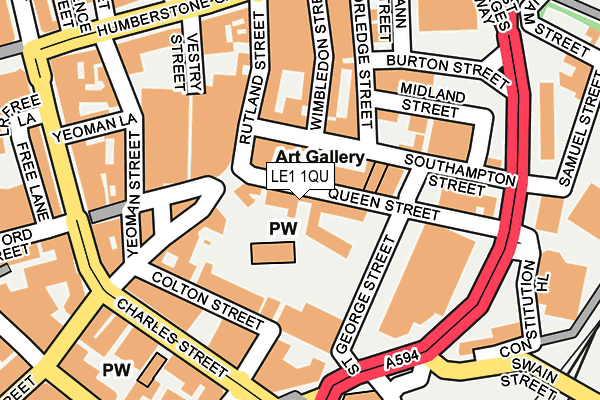 LE1 1QU map - OS OpenMap – Local (Ordnance Survey) LE1 1QU map - OS OpenMap – Local (Ordnance Survey)