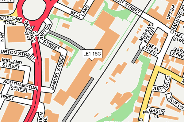 LE1 1SG map - OS OpenMap – Local (Ordnance Survey) LE1 1SG map - OS OpenMap – Local (Ordnance Survey)