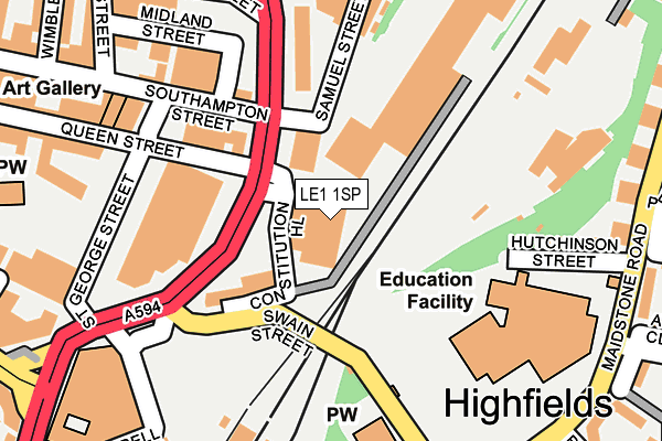 LE1 1SP map - OS OpenMap – Local (Ordnance Survey) LE1 1SP map - OS OpenMap – Local (Ordnance Survey)