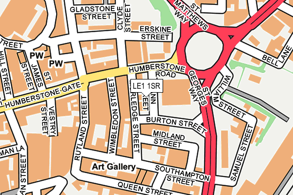 LE1 1SR map - OS OpenMap – Local (Ordnance Survey) LE1 1SR map - OS OpenMap – Local (Ordnance Survey)
