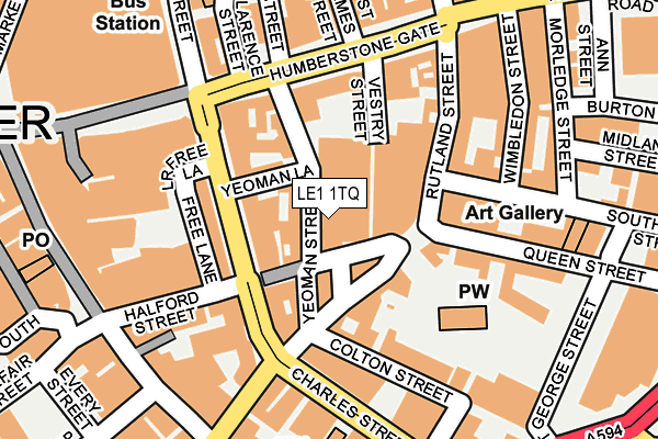LE1 1TQ map - OS OpenMap – Local (Ordnance Survey) LE1 1TQ map - OS OpenMap – Local (Ordnance Survey)