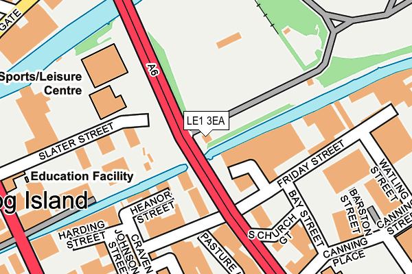 LE1 3EA map - OS OpenMap – Local (Ordnance Survey) LE1 3EA map - OS OpenMap – Local (Ordnance Survey)