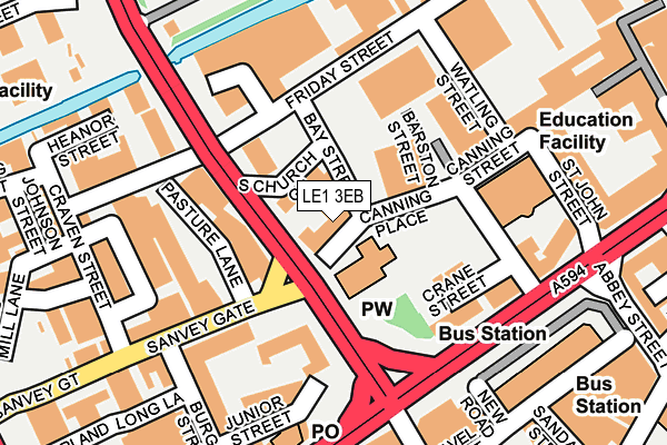 LE1 3EB map - OS OpenMap – Local (Ordnance Survey) LE1 3EB map - OS OpenMap – Local (Ordnance Survey)