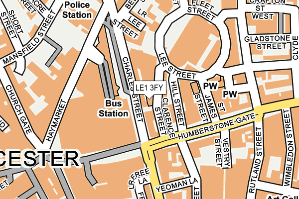 LE1 3FY map - OS OpenMap – Local (Ordnance Survey) LE1 3FY map - OS OpenMap – Local (Ordnance Survey)