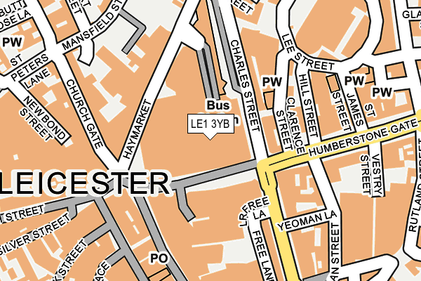 LE1 3YB map - OS OpenMap – Local (Ordnance Survey) LE1 3YB map - OS OpenMap – Local (Ordnance Survey)