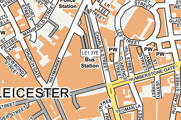LE1 3YE map - OS OpenMap – Local (Ordnance Survey) LE1 3YE map - OS OpenMap – Local (Ordnance Survey)