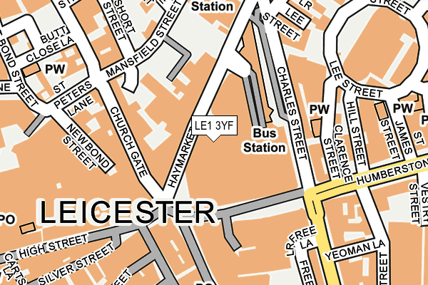 LE1 3YF map - OS OpenMap – Local (Ordnance Survey) LE1 3YF map - OS OpenMap – Local (Ordnance Survey)