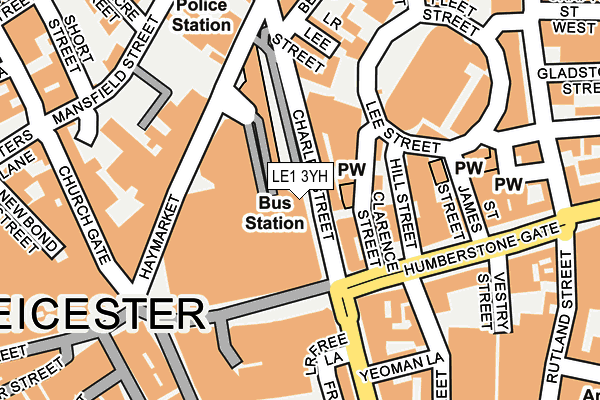 LE1 3YH map - OS OpenMap – Local (Ordnance Survey) LE1 3YH map - OS OpenMap – Local (Ordnance Survey)