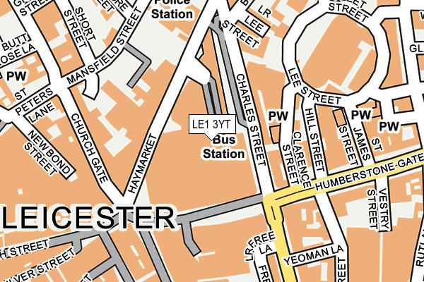 LE1 3YT map - OS OpenMap – Local (Ordnance Survey) LE1 3YT map - OS OpenMap – Local (Ordnance Survey)