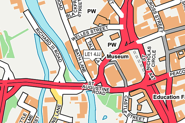 LE1 4JJ map - OS OpenMap – Local (Ordnance Survey) LE1 4JJ map - OS OpenMap – Local (Ordnance Survey)